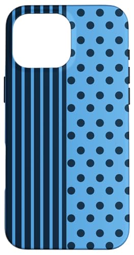 Marineblau gepunktet und gestreift, ästhetisch, adrett, niedlich gestreift Hülle für iPhone 16 Pro Max Marineblau gepunktet und gestreift, ästhetisch, adrett, niedlich gestreift Hülle für iPhone 16 Pro Max von Preppy Polka Girly Style