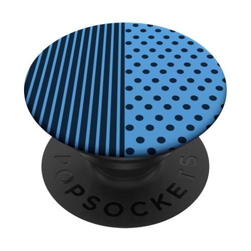 Marineblau gepunktet und gestreift, ästhetisch, adrett, niedlich gestreift PopSockets Klebender PopGrip Marineblau gepunktet und gestreift, ästhetisch, adrett, niedlich gestreift PopSockets Klebender PopGrip von Preppy Polka Girly Style