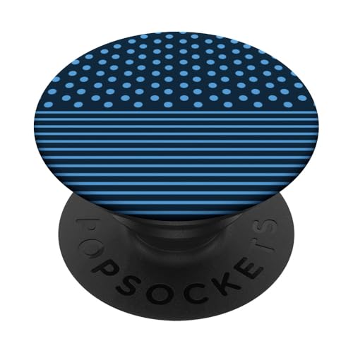 Marineblaues, gepunktetes und gestreiftes ästhetisches adrettes niedliches Boho PopSockets Klebender PopGrip Marineblaues, gepunktetes und gestreiftes ästhetisches adrettes niedliches Boho PopSockets Klebender PopGrip von Preppy Polka Girly Style