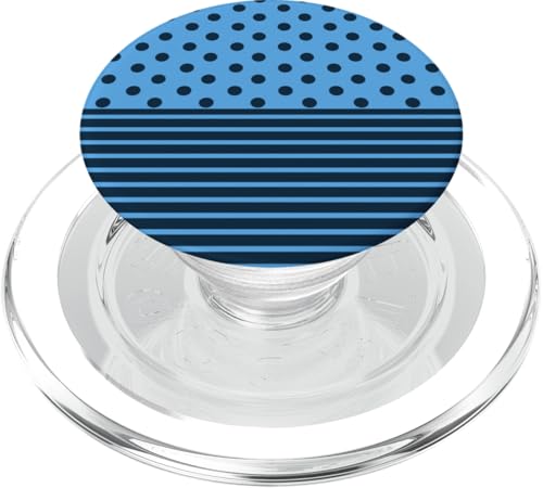 Marineblaues, gepunktetes und gestreiftes ästhetisches adrettes niedliches Boho PopSockets PopGrip für MagSafe Marineblaues, gepunktetes und gestreiftes ästhetisches adrettes niedliches Boho PopSockets PopGrip für MagSafe von Preppy Polka Girly Style