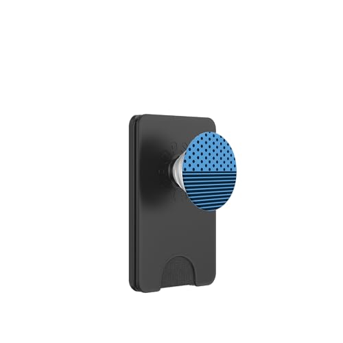 Marineblaues, gepunktetes und gestreiftes ästhetisches adrettes niedliches Boho PopSockets PopWallet für MagSafe Marineblaues, gepunktetes und gestreiftes ästhetisches adrettes niedliches Boho PopSockets PopWallet für MagSafe von Preppy Polka Girly Style