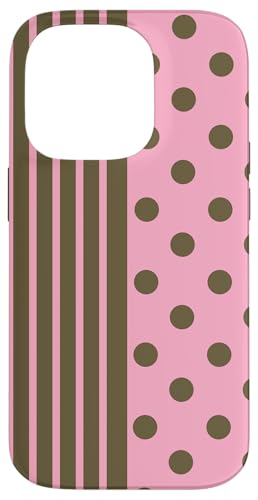 Olivgrün, Rosa, gepunktet und gestreift, ästhetisch, adrett, niedlich Hülle für iPhone 14 Pro Olivgrün, Rosa, gepunktet und gestreift, ästhetisch, adrett, niedlich Hülle für iPhone 14 Pro von Preppy Polka Girly Style