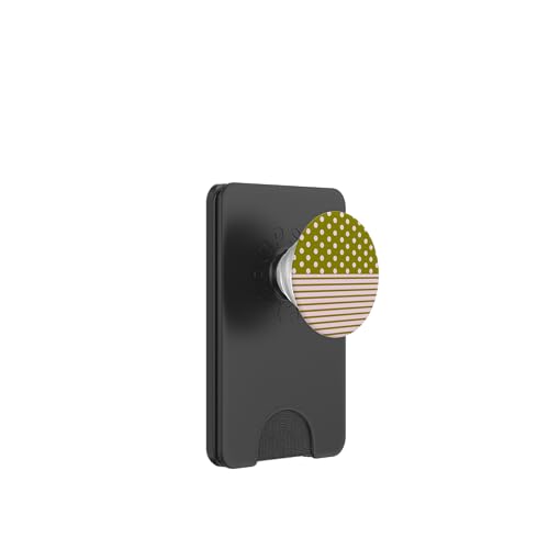 Olivgrün, Rosa, gepunktet und gestreift, ästhetisch, adrett, niedlich PopSockets PopWallet für MagSafe Olivgrün, Rosa, gepunktet und gestreift, ästhetisch, adrett, niedlich PopSockets PopWallet für MagSafe von Preppy Polka Girly Style