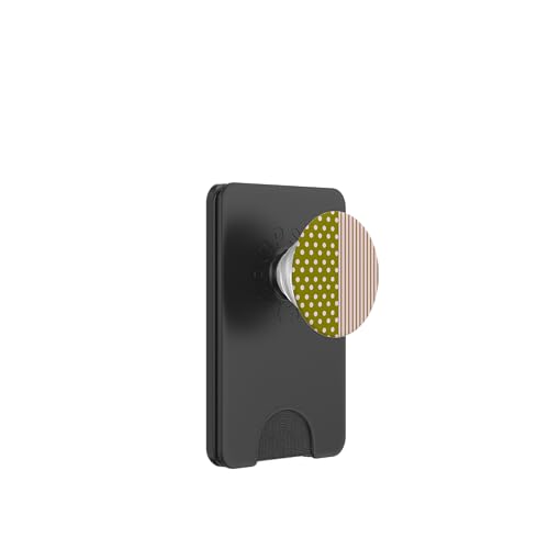 Olivgrün, Rosa, gepunktet und gestreift, ästhetisch, adrett, niedlich PopSockets PopWallet für MagSafe Olivgrün, Rosa, gepunktet und gestreift, ästhetisch, adrett, niedlich PopSockets PopWallet für MagSafe von Preppy Polka Girly Style