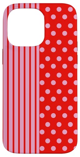 Rosa / Rot gepunktet und gestreift, ästhetisch, adrett, niedliche Streifen Hülle für iPhone 14 Pro Max Rosa / Rot gepunktet und gestreift, ästhetisch, adrett, niedliche Streifen Hülle für iPhone 14 Pro Max von Preppy Polka Girly Style