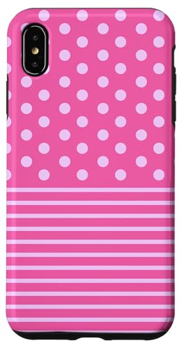 Rosa gepunktet und gestreift, ästhetisch, adrett, niedlich, Boho-Mädchen Hülle für iPhone XS Max Rosa gepunktet und gestreift, ästhetisch, adrett, niedlich, Boho-Mädchen Hülle für iPhone XS Max von Preppy Polka Girly Style