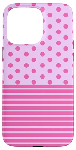 Rosa gepunktet und gestreift, ästhetisch, adrett, niedliche Streifen Hülle für iPhone 15 Pro Max Rosa gepunktet und gestreift, ästhetisch, adrett, niedliche Streifen Hülle für iPhone 15 Pro Max von Preppy Polka Girly Style