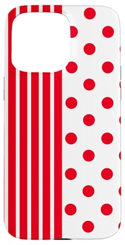 Rot Weiß gepunktet und gestreift, ästhetisch, adrett, niedlich, Boho Hülle für iPhone 15 Pro Max Rot Weiß gepunktet und gestreift, ästhetisch, adrett, niedlich, Boho Hülle für iPhone 15 Pro Max von Preppy Polka Girly Style