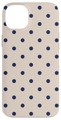Beige Marineblau Winzige Polka Dot Vintage Boho Ästhetische Mädchen Hülle für iPhone 14 Plus Beige Marineblau Winzige Polka Dot Vintage Boho Ästhetische Mädchen Hülle für iPhone 14 Plus von Preppy & Pretty Chic Girl