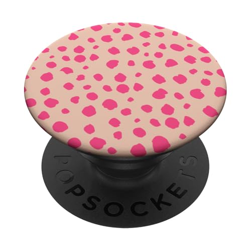 Beige und Rosa Dalmatiner Print Preppy Girly Polka Dot Y2K PopSockets Klebender PopGrip Beige und Rosa Dalmatiner Print Preppy Girly Polka Dot Y2K PopSockets Klebender PopGrip von Preppy & Pretty Chic Girl