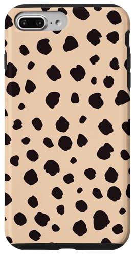Beige und Schwarz Dalmatiner Print Preppy Girly Polka Dot Y2K Hülle für iPhone 7 Plus/8 Plus Beige und Schwarz Dalmatiner Print Preppy Girly Polka Dot Y2K Hülle für iPhone 7 Plus/8 Plus von Preppy & Pretty Chic Girl