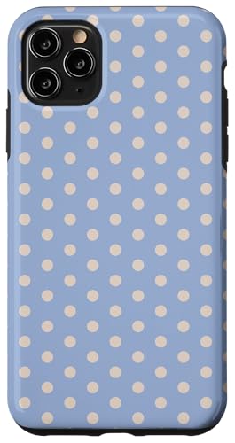 Blau und Beige Polka Dot Vintage Boho Ästhetisch Girly Cute Hülle für iPhone 11 Pro Max Blau und Beige Polka Dot Vintage Boho Ästhetisch Girly Cute Hülle für iPhone 11 Pro Max von Preppy & Pretty Chic Girl