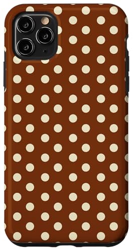 Braun Creme Polka Dot Boho Vintage Ästhetisch Girly Dotted Hülle für iPhone 11 Pro Max Braun Creme Polka Dot Boho Vintage Ästhetisch Girly Dotted Hülle für iPhone 11 Pro Max von Preppy & Pretty Chic Girl