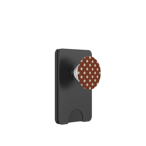 Braun und Beige Big Polka Dot Vintage Boho Aesthetic Preppy PopSockets PopWallet für MagSafe Braun und Beige Big Polka Dot Vintage Boho Aesthetic Preppy PopSockets PopWallet für MagSafe von Preppy & Pretty Chic Girl