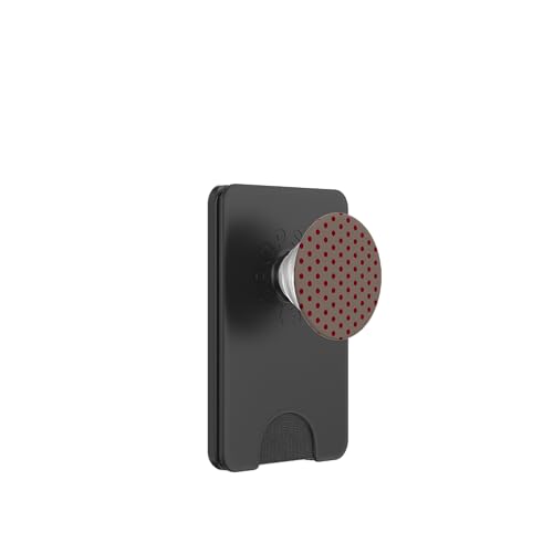 Braun und Burgunderrot, gepunktet, Boho, Vintage, ästhetisch, gepunktet PopSockets PopWallet für MagSafe Braun und Burgunderrot, gepunktet, Boho, Vintage, ästhetisch, gepunktet PopSockets PopWallet für MagSafe von Preppy & Pretty Chic Girl