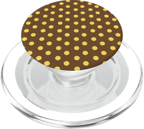 Braun und Gelb gepunktet Boho Vintage Ästhetik gepunktet PopSockets PopGrip für MagSafe Braun und Gelb gepunktet Boho Vintage Ästhetik gepunktet PopSockets PopGrip für MagSafe von Preppy & Pretty Chic Girl