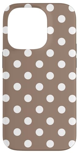 Braun und Weiß Big Polka Dot Vintage Boho Aesthetic Preppy Hülle für iPhone 14 Pro Braun und Weiß Big Polka Dot Vintage Boho Aesthetic Preppy Hülle für iPhone 14 Pro von Preppy & Pretty Chic Girl