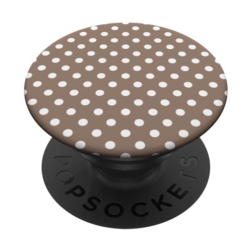 Braun und Weiß Big Polka Dot Vintage Boho Aesthetic Preppy PopSockets Klebender PopGrip Braun und Weiß Big Polka Dot Vintage Boho Aesthetic Preppy PopSockets Klebender PopGrip von Preppy & Pretty Chic Girl