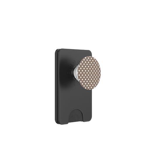 Braun und Weiß Big Polka Dot Vintage Boho Aesthetic Preppy PopSockets PopWallet für MagSafe Braun und Weiß Big Polka Dot Vintage Boho Aesthetic Preppy PopSockets PopWallet für MagSafe von Preppy & Pretty Chic Girl
