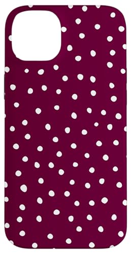 Burgunderrot Weiß Dalmatiner Print Preppy Girly Polka Dot Y2K Hülle für iPhone 14 Plus Burgunderrot Weiß Dalmatiner Print Preppy Girly Polka Dot Y2K Hülle für iPhone 14 Plus von Preppy & Pretty Chic Girl