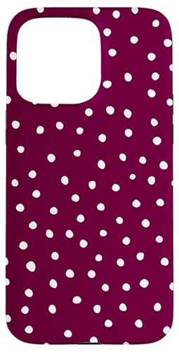 Burgunderrot Weiß Dalmatiner Print Preppy Girly Polka Dot Y2K Hülle für iPhone 15 Pro Max Burgunderrot Weiß Dalmatiner Print Preppy Girly Polka Dot Y2K Hülle für iPhone 15 Pro Max von Preppy & Pretty Chic Girl
