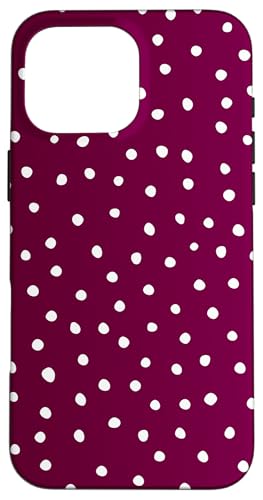 Burgunderrot Weiß Dalmatiner Print Preppy Girly Polka Dot Y2K Hülle für iPhone 16 Pro Max Burgunderrot Weiß Dalmatiner Print Preppy Girly Polka Dot Y2K Hülle für iPhone 16 Pro Max von Preppy & Pretty Chic Girl