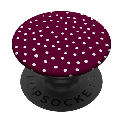 Burgunderrot Weiß Dalmatiner Print Preppy Girly Polka Dot Y2K PopSockets Klebender PopGrip Burgunderrot Weiß Dalmatiner Print Preppy Girly Polka Dot Y2K PopSockets Klebender PopGrip von Preppy & Pretty Chic Girl
