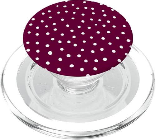 Burgunderrot Weiß Dalmatiner Print Preppy Girly Polka Dot Y2K PopSockets PopGrip für MagSafe Burgunderrot Weiß Dalmatiner Print Preppy Girly Polka Dot Y2K PopSockets PopGrip für MagSafe von Preppy & Pretty Chic Girl