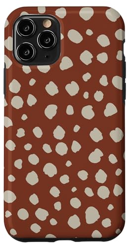 Dalmatiner-Print Preppy Girly Braun und Beige Polka Dot Y2K Hülle für iPhone 11 Pro von Preppy & Pretty Chic Girl