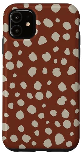 Dalmatiner-Print Preppy Girly Braun und Beige Polka Dot Y2K Hülle für iPhone 11 Dalmatiner-Print Preppy Girly Braun und Beige Polka Dot Y2K Hülle für iPhone 11 von Preppy & Pretty Chic Girl