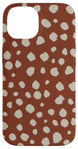 Dalmatiner-Print Preppy Girly Braun und Beige Polka Dot Y2K Hülle für iPhone 14 von Preppy & Pretty Chic Girl