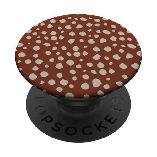 Dalmatiner-Print Preppy Girly Braun und Beige Polka Dot Y2K PopSockets Klebender PopGrip Dalmatiner-Print Preppy Girly Braun und Beige Polka Dot Y2K PopSockets Klebender PopGrip von Preppy & Pretty Chic Girl