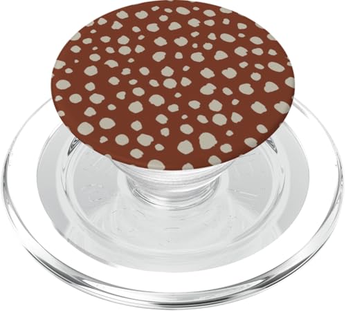 Dalmatiner-Print Preppy Girly Braun und Beige Polka Dot Y2K PopSockets PopGrip für MagSafe Dalmatiner-Print Preppy Girly Braun und Beige Polka Dot Y2K PopSockets PopGrip für MagSafe von Preppy & Pretty Chic Girl