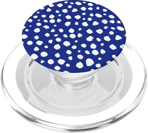Dalmatiner Print Preppy Girly Navy Blue White Polka Dot Y2K PopSockets PopGrip für MagSafe Dalmatiner Print Preppy Girly Navy Blue White Polka Dot Y2K PopSockets PopGrip für MagSafe von Preppy & Pretty Chic Girl