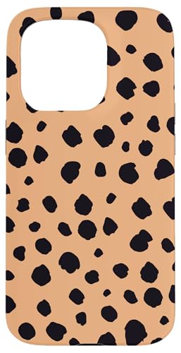 Dalmatiner Print Preppy Girly Tan and Blak Polka Dot Y2K Hülle für iPhone 15 Pro Dalmatiner Print Preppy Girly Tan and Blak Polka Dot Y2K Hülle für iPhone 15 Pro von Preppy & Pretty Chic Girl