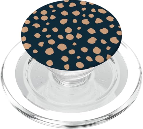 Dunkelblau hellbraun Dalmatiner Print adrett Girly Polka Dot Y2K PopSockets PopGrip für MagSafe Dunkelblau hellbraun Dalmatiner Print adrett Girly Polka Dot Y2K PopSockets PopGrip für MagSafe von Preppy & Pretty Chic Girl