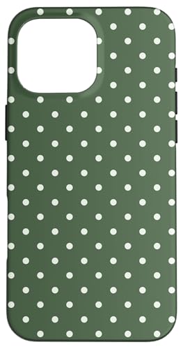 Dunkelgrün/Weiß mit kleinen Punkten, Vintage, Boho, ästhetisches Mädchen Hülle für iPhone 16 Pro Max Dunkelgrün/Weiß mit kleinen Punkten, Vintage, Boho, ästhetisches Mädchen Hülle für iPhone 16 Pro Max von Preppy & Pretty Chic Girl