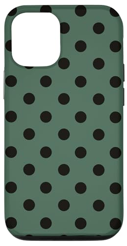Dunkelgrün Schwarz Big Polka Dot Vintage Boho Aesthetic Preppy Hülle für iPhone 12/12 Pro Dunkelgrün Schwarz Big Polka Dot Vintage Boho Aesthetic Preppy Hülle für iPhone 12/12 Pro von Preppy & Pretty Chic Girl