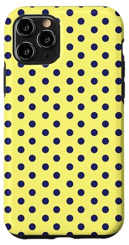 Gelb Marineblau Polka Dot Boho Vintage Ästhetik gepunktet Hülle für iPhone 11 Pro Gelb Marineblau Polka Dot Boho Vintage Ästhetik gepunktet Hülle für iPhone 11 Pro von Preppy & Pretty Chic Girl