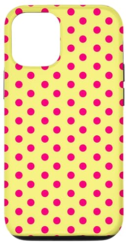 Gelb Rosa Polka Dot Boho Vintage Ästhetisch Girly Dotted Hülle für iPhone 12/12 Pro von Preppy & Pretty Chic Girl