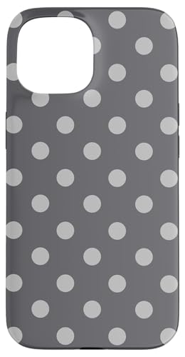 Grau Big Polka Dot Vintage Boho Ästhetisch Adrett Girly Cute Hülle für iPhone 15 Grau Big Polka Dot Vintage Boho Ästhetisch Adrett Girly Cute Hülle für iPhone 15 von Preppy & Pretty Chic Girl