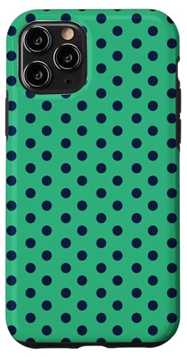Green Darl Blue Polka Dot Boho Vintage Ästhetisch Dotted Hülle für iPhone 11 Pro Green Darl Blue Polka Dot Boho Vintage Ästhetisch Dotted Hülle für iPhone 11 Pro von Preppy & Pretty Chic Girl