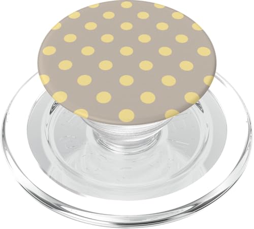 Große gepunktete Vintage-Boho-Ästhetik, hell, taupegelb, niedlich PopSockets PopGrip für MagSafe Große gepunktete Vintage-Boho-Ästhetik, hell, taupegelb, niedlich PopSockets PopGrip für MagSafe von Preppy & Pretty Chic Girl