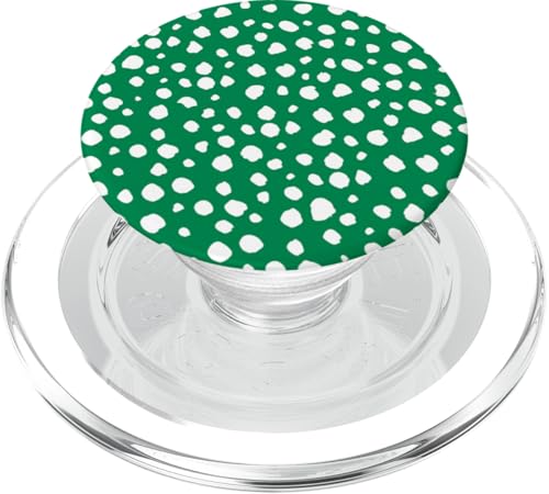 Grün und Weiß Dalmatiner Print Preppy Girly Polka Dot Y2K PopSockets PopGrip für MagSafe Grün und Weiß Dalmatiner Print Preppy Girly Polka Dot Y2K PopSockets PopGrip für MagSafe von Preppy & Pretty Chic Girl