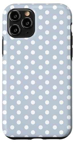 Hellblau Weiß Big Polka Dot Vintage Boho Aesthetic Girly Hülle für iPhone 11 Pro Hellblau Weiß Big Polka Dot Vintage Boho Aesthetic Girly Hülle für iPhone 11 Pro von Preppy & Pretty Chic Girl