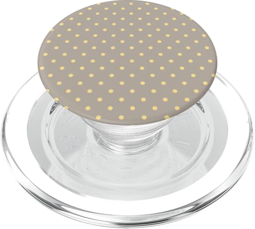 Helles Taupe Gelb Winzige Polka Dot Vintage Boho Ästhetik PopSockets PopGrip für MagSafe Helles Taupe Gelb Winzige Polka Dot Vintage Boho Ästhetik PopSockets PopGrip für MagSafe von Preppy & Pretty Chic Girl