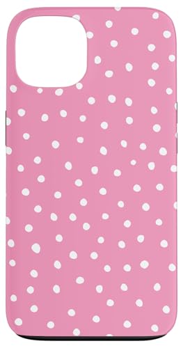 Hellrosa / Weiß Dalmatiner-Print adrett Girly Polka Dot Y2K Hülle für iPhone 13 von Preppy & Pretty Chic Girl