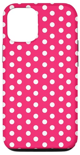 Hot Pink Weiß Polka Dot Vintage Boho Ästhetisch Niedlich Mädchen Hülle für iPhone 12/12 Pro Hot Pink Weiß Polka Dot Vintage Boho Ästhetisch Niedlich Mädchen Hülle für iPhone 12/12 Pro von Preppy & Pretty Chic Girl