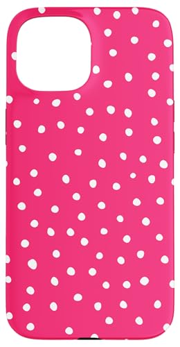 Hot Pink White Dalmatiner Print adrett Girly Aesthetic Y2K Hülle für iPhone 15 von Preppy & Pretty Chic Girl