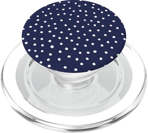 Marineblau / Weiß Dalmatiner Print Preppy Girly Polka Dot Y2K PopSockets PopGrip für MagSafe Marineblau / Weiß Dalmatiner Print Preppy Girly Polka Dot Y2K PopSockets PopGrip für MagSafe von Preppy & Pretty Chic Girl
